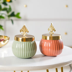 Metal Jar Set Of 2