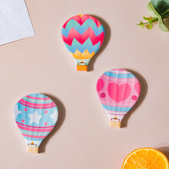 Hot Air Balloon Fridge Magnet Set Of 3