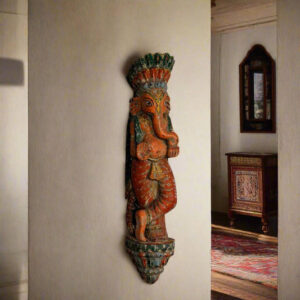 Vintage Handcarved Ganesha Bracket