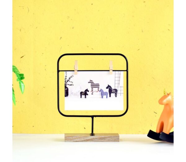 Beautiful Rectangular Metal Table Photo Frame