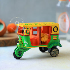 Wooden Auto Rickshaw