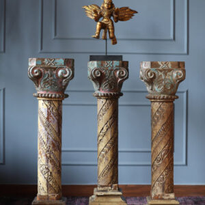 Krishna Wooden Statue on Stand