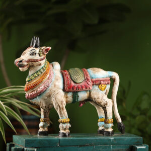 Wooden Laxmi Sculpture