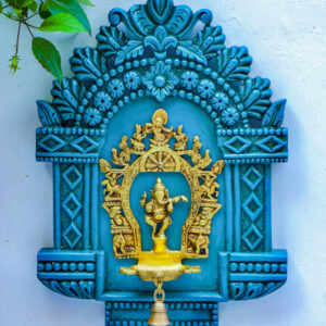 Antiquity Rustica Collective - Wooden South Devta Panel With Stand