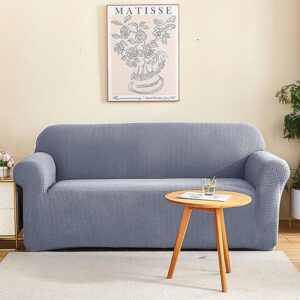 Rubina Polar Fleece Sofa Cover - Steel Blue