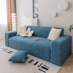 Daina Jacquard Sofa Cover - Blue