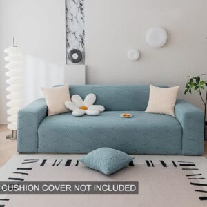 Daina Jacquard Sofa Cover - Light Blue
