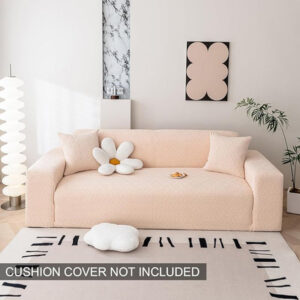 Luna Jacquard Sofa Cover - Beige