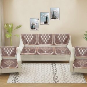 Nidha Sofa Cover (Brown)