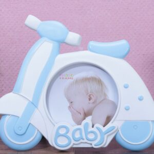 Baby Scooter Photo Frame (Blue)