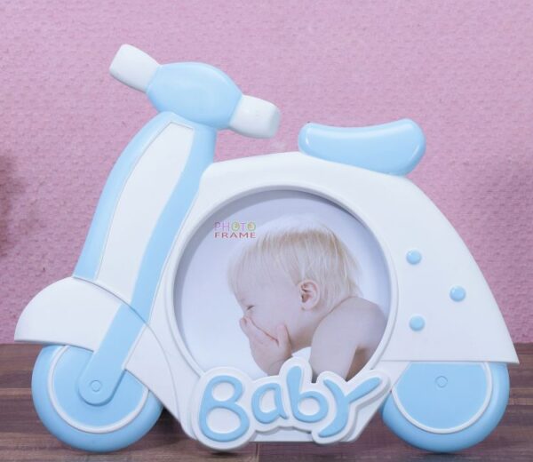 Baby Scooter Photo Frame (Blue)