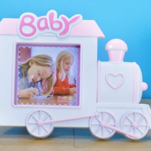 Baby Train Photo Frame (Pink)