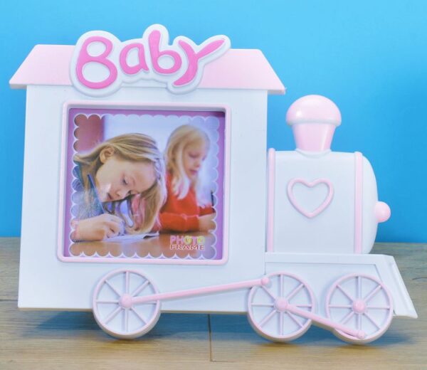Baby Train Photo Frame (Pink)