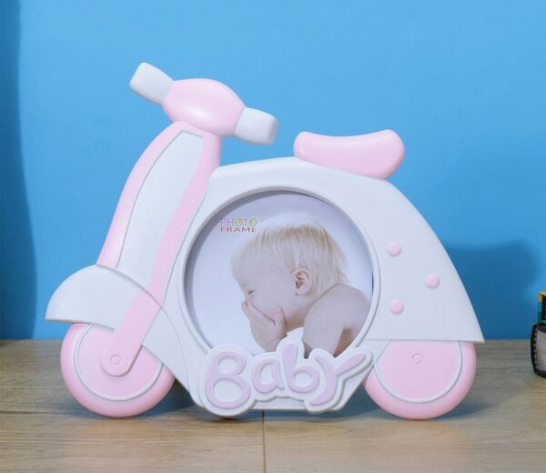 Baby Scooter Photo Frame (Pink)