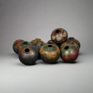 Antique Clay Pot - Multicolor