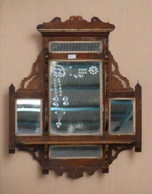 Wooden Antique Wall Mirror