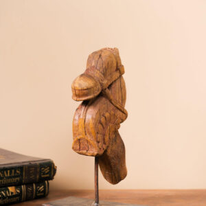 Wooden Horse on Iron Stand - Design 1