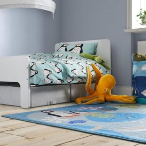 Rug, ocean animals pattern/multicolour, 133x133 cm (4 ' 4 "x4 ' 4 ")