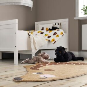 Rug, hedgehog shaped/brown, 94x150 cm (3 ' 1 "x4 ' 11 ")