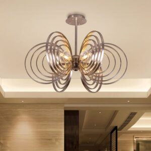 Artistic (19", Khakhi, Smart LED) Ceiling Light (3 Smart LED Bulbs Included)