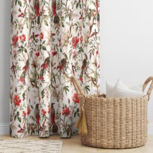 Koel Charm Single Curtain - Red