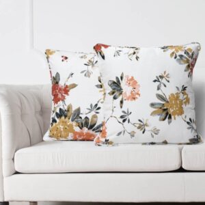Floral Plush Cushion Cover - Set Of Two