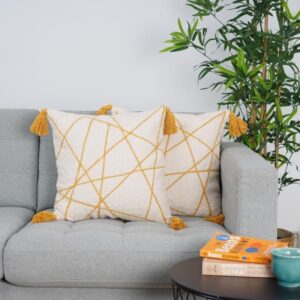 Golden Beams Cushion Cover - Set Of Two