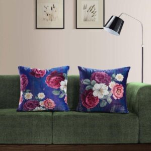 Gulabi Bloom Cushion Cover - Set Of Two
