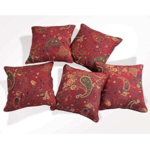 Paisleys are Red Cushion Cover - Set Of Five