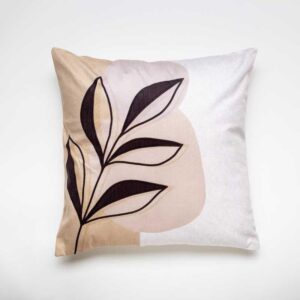 The Painted Leaf Printed Cushion Cover
