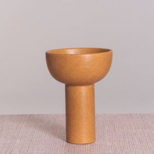 Terra Cotta Tumbler (Yellow) Ceramic Vase