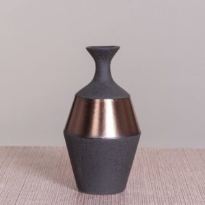 Vision Of You (Black/ Brown) Ceramic Vase