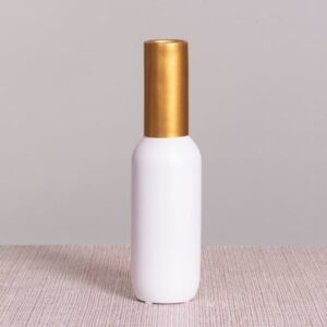 All Of Summer (White/ Gold) Ceramic Vase