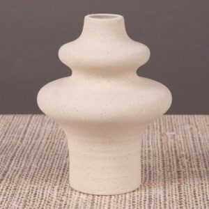 Underground City (Small, Beige) Ceramic Vase