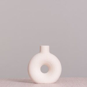 I Am Enough (Small, Off-White) Ceramic Vase