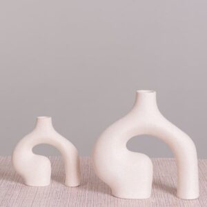 I Am Good (Off-White) Ceramic Vase (Set of 2)