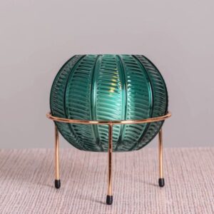 Worth It (Small, Green) Glass Candle Holder