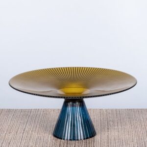 Glazed Candy (Blue / Grey) Textured Glass Home Decor Tray