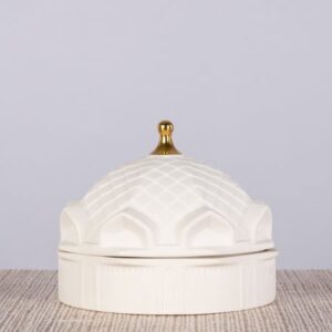 Palace Of Illusions (White) Ceramic Scented Jar Candle