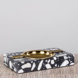 Ashen (Grey / Black) Marble Ashtray