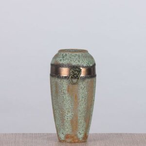 Ginseng Gist (Large, Jade / Brown) Ceramic Planter