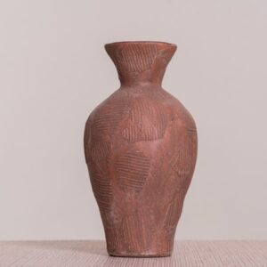 Orange Is The New (Stout, Black, Brown) Textured Ceramic Vase