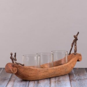 Lit Up Ferry Candle Holder