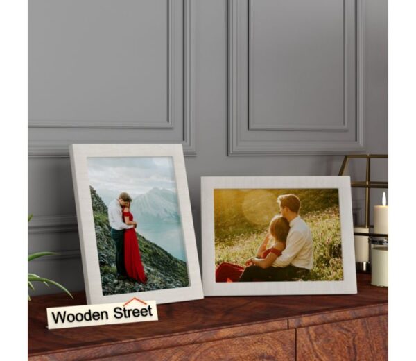 Amour Photo Frame Set of Two (White)