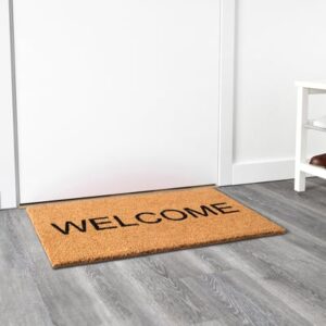 Door mat, natural/black, 40x70 cm (1 ' 4 "x2 ' 4 ")