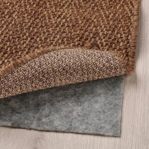 Rug flatwoven, in/outdoor, medium brown, 80x150 cm (2 ' 7 "x4 ' 11 ")