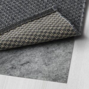 Rug flatwoven, in/outdoor, dark grey, 80x200 cm (2 ' 7 "x6 ' 7 ")