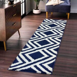 Luxe Plush Runner Rug - Blue