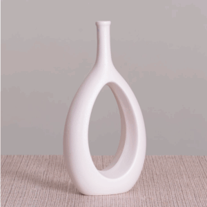 Yin & Yang (White) Ceramic Vase