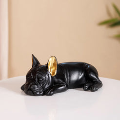 Bulldog Figurine Black